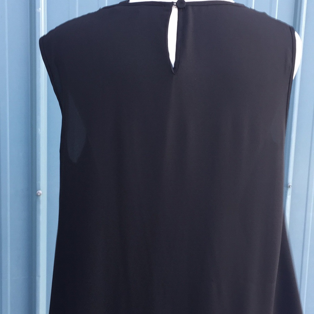 Bcbgmaxazaria Asymmetrical Solid Black Waterfall … - image 8